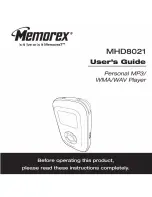 Preview for 1 page of Memorex MHD8021 - 2 GB Digital Player User Manual