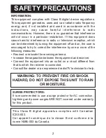 Preview for 2 page of Memorex Mi2013-BLK - Portable Speakers With Digital Player Dock User Manual