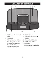 Preview for 4 page of Memorex MI2290 - Portable Speakers With Digital Player Dock User Manual