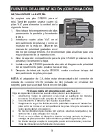 Preview for 39 page of Memorex MI2290 - Portable Speakers With Digital Player Dock User Manual