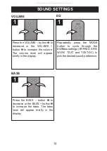 Preview for 13 page of Memorex MiHTS3202 - 32" Front Sound Speaker System Operation User'S Manual