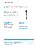 Memorex MKA301 - Corded Handheld Karaoke Microphone Product Features preview