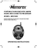 Memorex MKS1009 Operating Instructions Manual preview