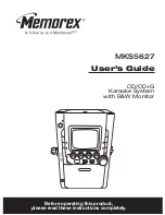 Preview for 1 page of Memorex MKS5627 - All-in-one Karaoke Home Entertainment System User Manual