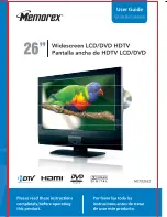 Memorex MLTD2622 - 26" LCD TV User Manual preview