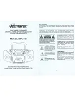 Preview for 1 page of Memorex MP3131 Owner'S Manual