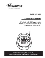 Memorex MP3225 User Manual preview