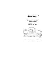 Preview for 1 page of Memorex MP4321 User Manual