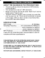 Предварительный просмотр 21 страницы Memorex MPD8506 Operating Instructions Manual