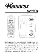 Предварительный просмотр 1 страницы Memorex MPH7828 User Manual