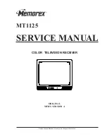 Memorex MT1125 Service Manual предпросмотр