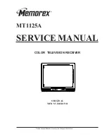 Предварительный просмотр 1 страницы Memorex MT1125A Service Manual