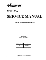 Предварительный просмотр 4 страницы Memorex MT1125A Service Manual