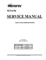 Preview for 1 page of Memorex MT1196SM Service Manual