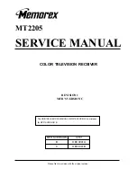 Предварительный просмотр 2 страницы Memorex MT2205 Service Manual