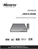 Memorex MVD 2023 User Manual предпросмотр