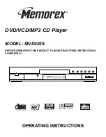 Preview for 1 page of Memorex MVD-2028 Operating Instructions Manual