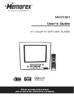 Memorex MVD1301 User Manual preview