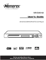 Предварительный просмотр 1 страницы Memorex MVD2042 User Manual