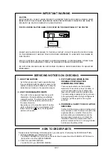 Предварительный просмотр 2 страницы Memorex MVD4540 - DVD/VCR Service Manual