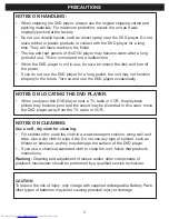 Preview for 6 page of Memorex MVDP1085 - DVD Player - 8.5 User Manual