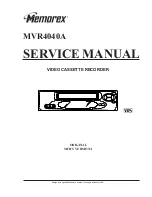 Preview for 1 page of Memorex MVR-4040A Service Manual