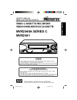 Memorex MVR041 Owner'S Manual preview