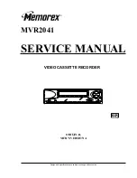 Memorex MVR2041 Service Manual предпросмотр