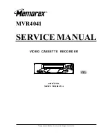 Preview for 1 page of Memorex MVR4041 Service Manual