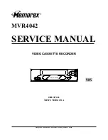 Preview for 1 page of Memorex MVR4042 Service Manual