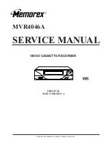 Memorex MVR4046A Service Manual preview