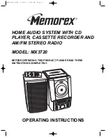 Memorex MX3720 Operating Instructions Manual preview