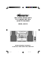 Memorex MX5310 User Manual preview