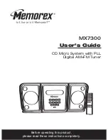 Предварительный просмотр 1 страницы Memorex MX7300 User Manual