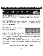 Preview for 21 page of Memorex NDC6005-SB - Npower Flash Micro SpongeBob Digital Camera User Manual