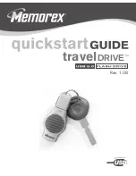 Preview for 1 page of Memorex traveldrive Quick Start Manual