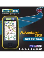 Memory-map Adventurer 2800 Quick Start Manual preview