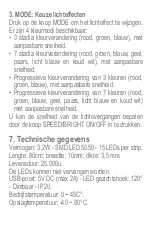 Preview for 7 page of Memostar FLS-3080 RGB Operating Instructions Manual