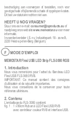 Preview for 9 page of Memostar FLS-3080 RGB Operating Instructions Manual