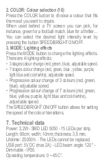 Preview for 17 page of Memostar FLS-3080 RGB Operating Instructions Manual