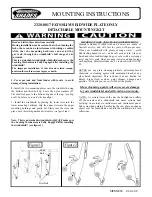 Предварительный просмотр 1 страницы Memphis Shades 2320-0017 Mounting Instructions