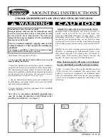 Предварительный просмотр 1 страницы Memphis Shades 2320-0042 Mounting Instructions