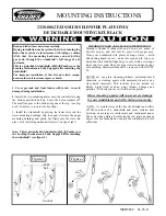 Memphis Shades 2320-0062 Mounting Instructions предпросмотр