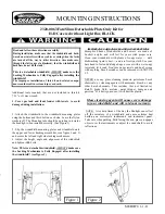 Memphis Shades 2320-0063 Mounting Instructions предпросмотр