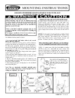 Preview for 1 page of Memphis Shades 2320-0076 Mounting Instructions