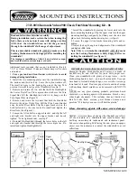 Предварительный просмотр 1 страницы Memphis Shades 2321-0036 Mounting Instructions