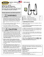 Предварительный просмотр 1 страницы Memphis Shades MEK1705 Mounting Instructions