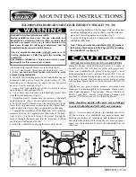 Memphis Shades MEM-8981 Mounting Instructions предпросмотр