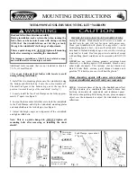 Предварительный просмотр 1 страницы Memphis Shades MEM-9909 Mounting Instructions