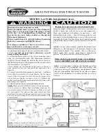 Memphis Shades MEM9891 Mounting Instructions предпросмотр